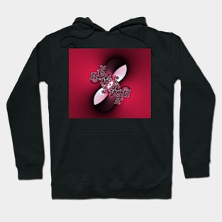 pink and red fractal Hoodie